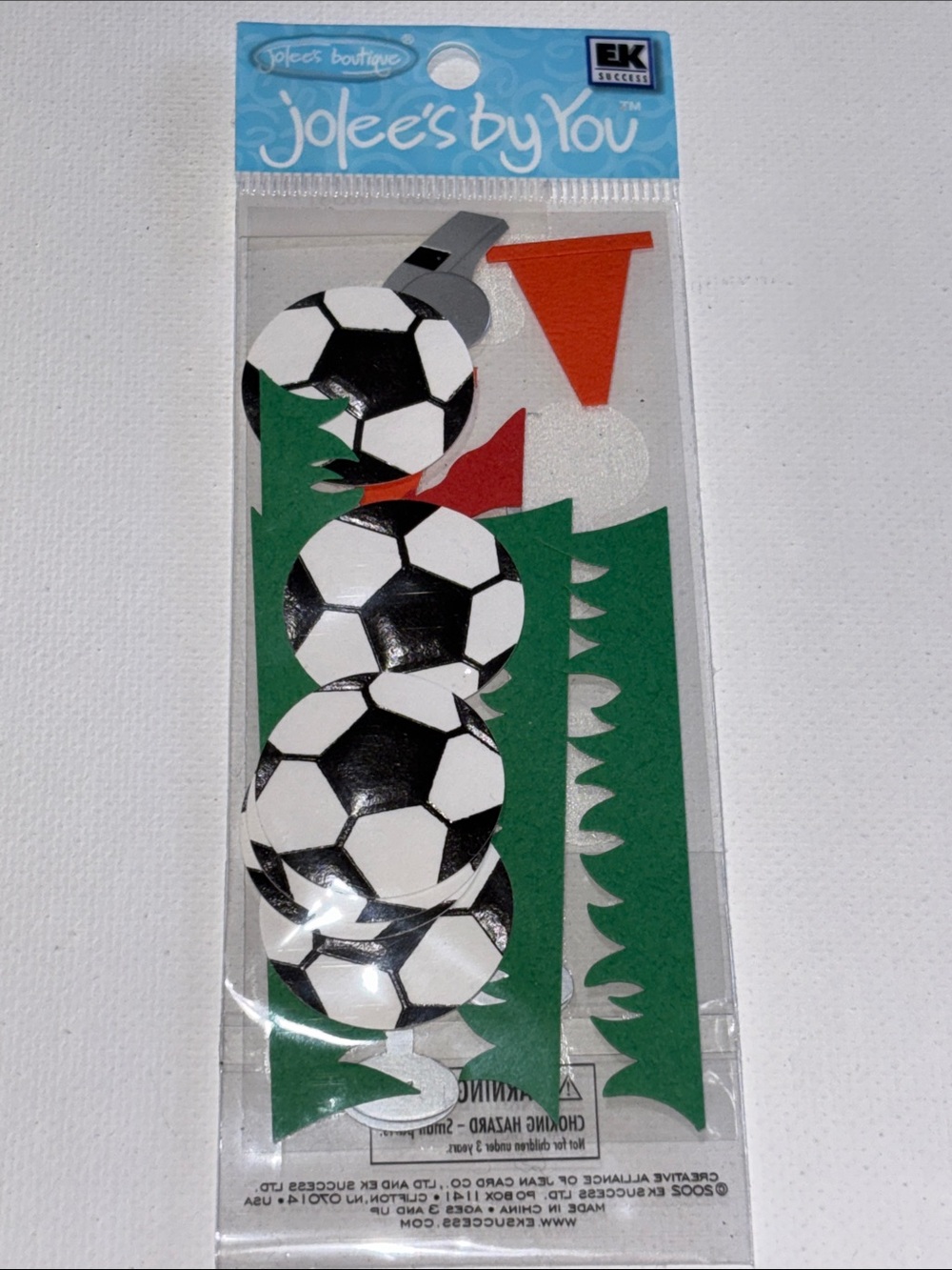 Jolee's By You Soccer Embellishments Kids Soccer Sticker Pack